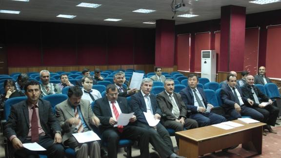 İlçe Milli Eğitim Müdürlüğümüz Personeliyle Toplantı Yapıldı