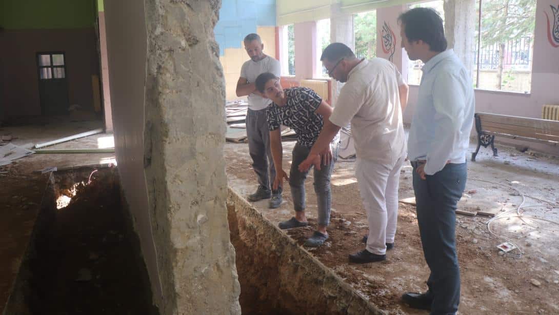 Okul Güçlendirme Çalışmaları Aralıksız Devam Ediyor